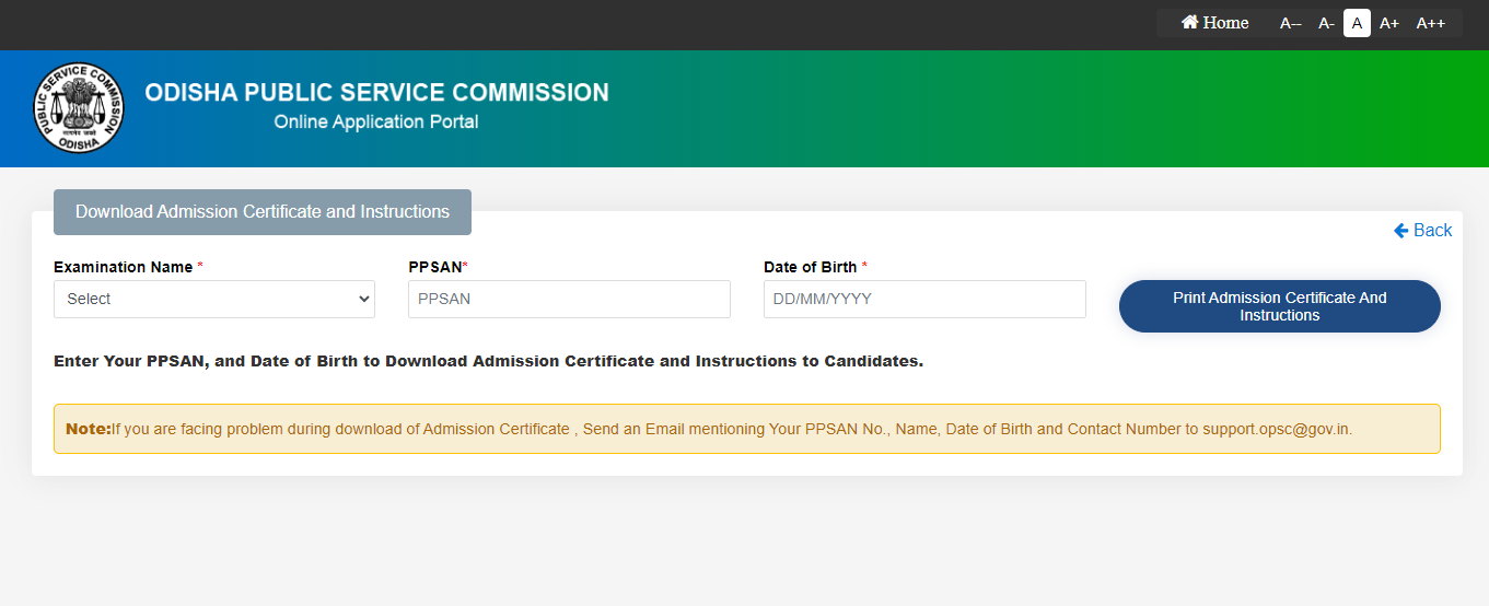 Opsc Ocs Admit Card For Prelims At Opsc Gov In Check Exam Day