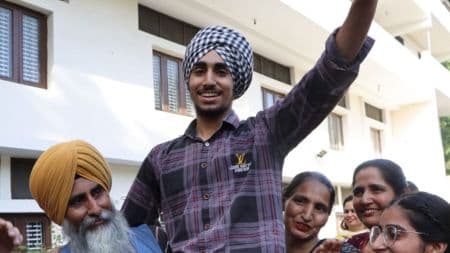 Punjab Board Class 12th Results: Ludhiana mechanic’s son Ekampreet tops state with 100% marks