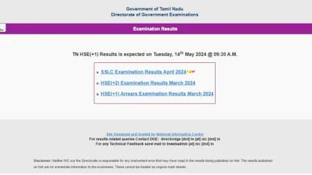 TN HSE +1 Result (Out) 2024: Official websites to check Tamil Nadu +1 scores — tnresults.nic.in, dge.tn.gov.in