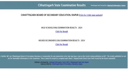 CGBSE 10th, 12th Results 2024 (Out): Steps and websites to check scores at cgbse.nic.in, education.indianexpress.com