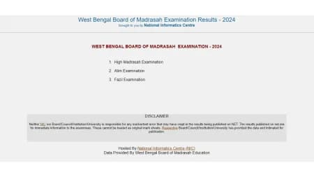 West Bengal board High Madrasah result 2024 declared, link at wbresults.nic.in