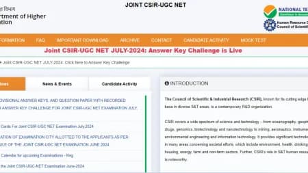 CSIR UGC NET 2024: Provisional answer key out, link at csirnet.nta.ac.in