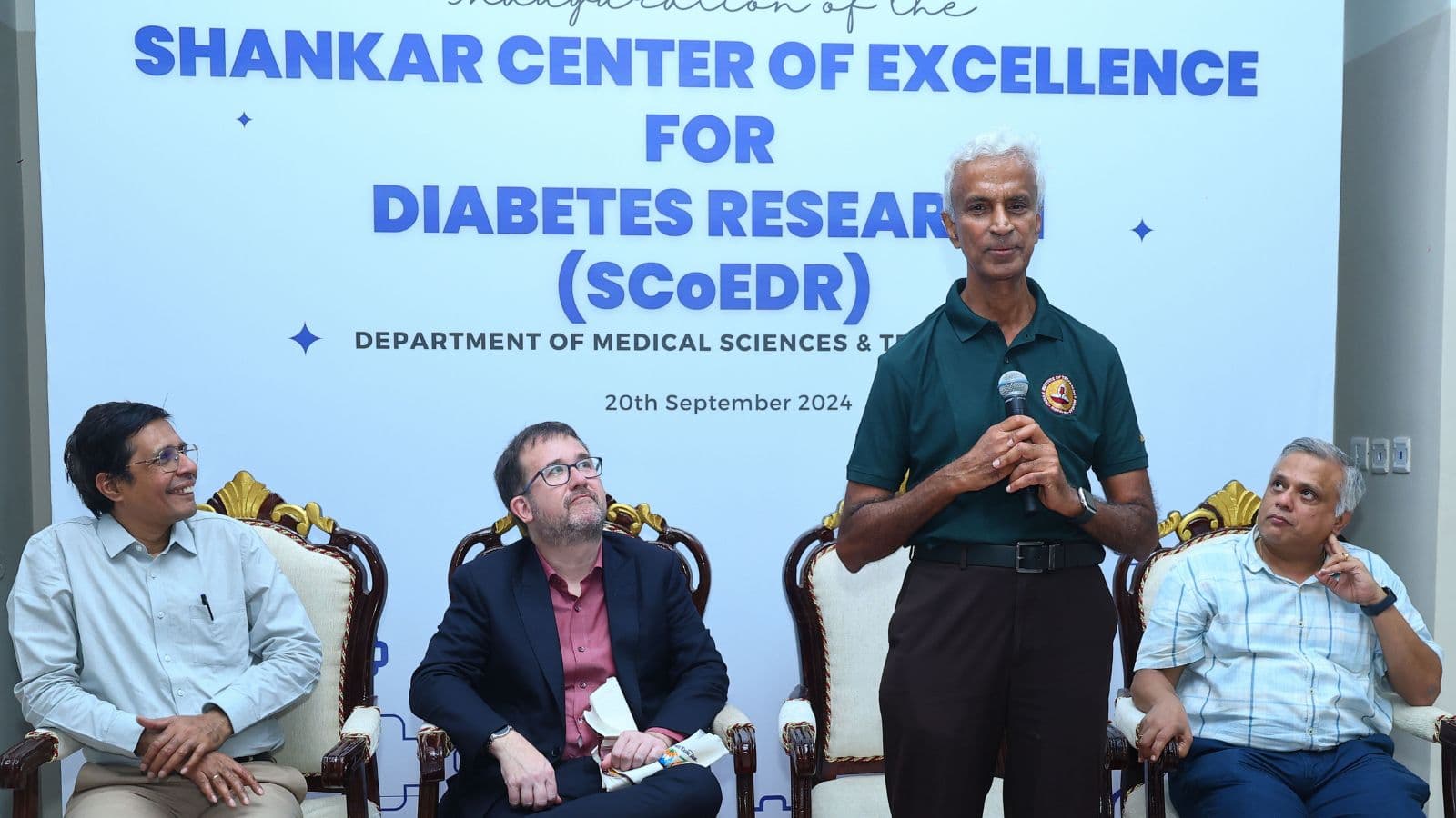 IIT Madras Distinguished Alumnus Mr. Subramonian Shankar, addressing the SCoEDR launch event at IIT Madras on September 20, 2024.