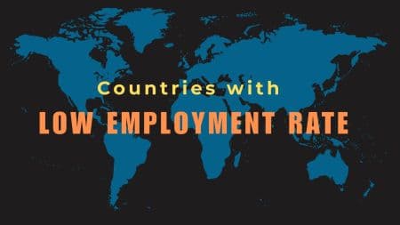 Which country has the lowest employment rate in world?