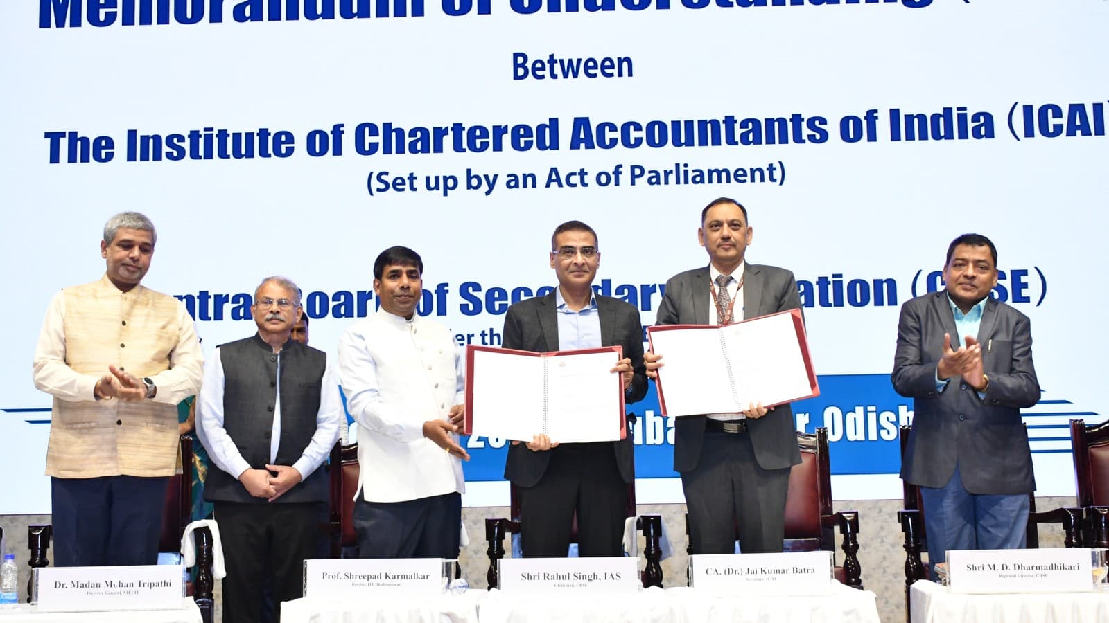 ICAI and CBSE will jointly conduct awareness programmes for school principals, teachers, and management teams of CBSE-affiliated schools nationwide