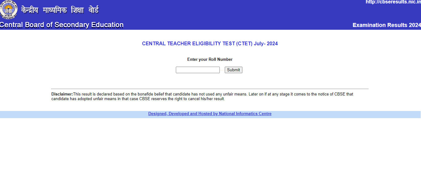 CTET Result 2024