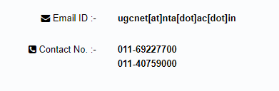 UGC NET Contact Details