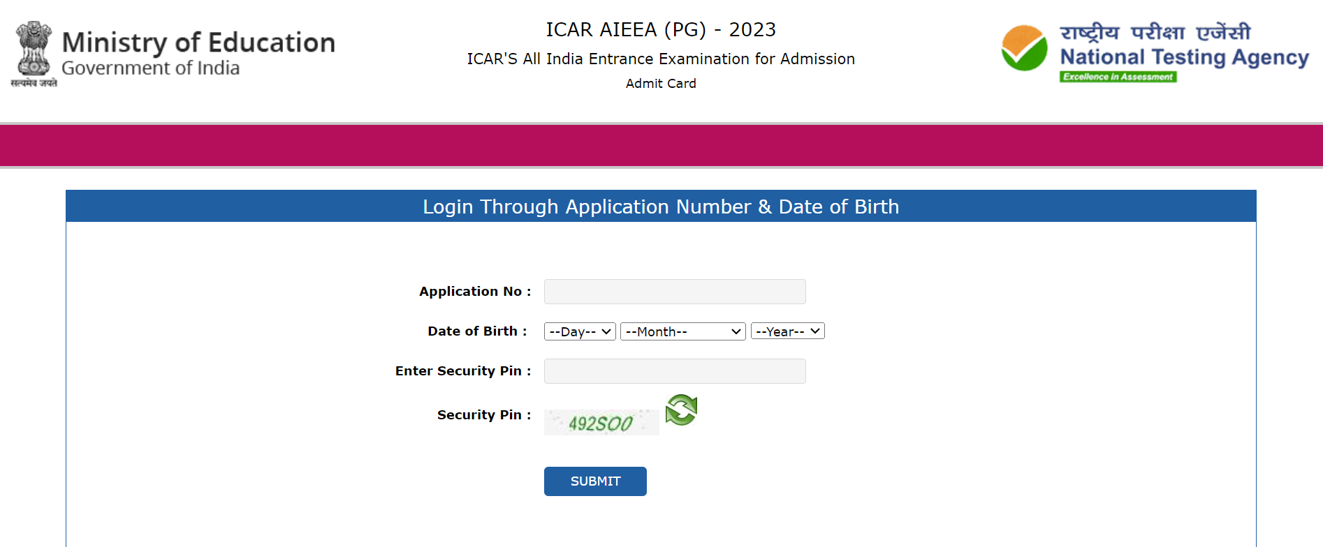 ICAR AIEEA Admit Card 2023
