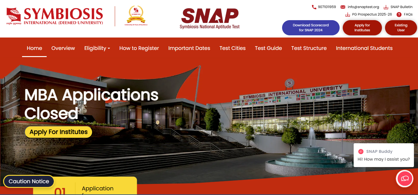 snap website