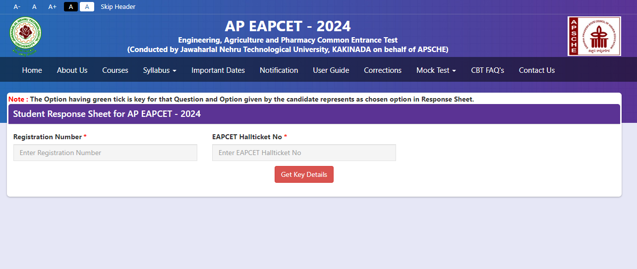 AP EAMCET Answer Key 2024