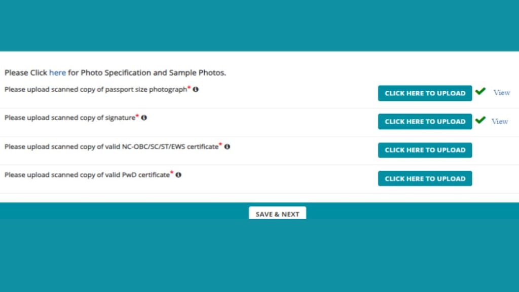 Candidates must also upload their scanned documents in the specified format. Preview the application form to ensure that all the details have been entered correctly.