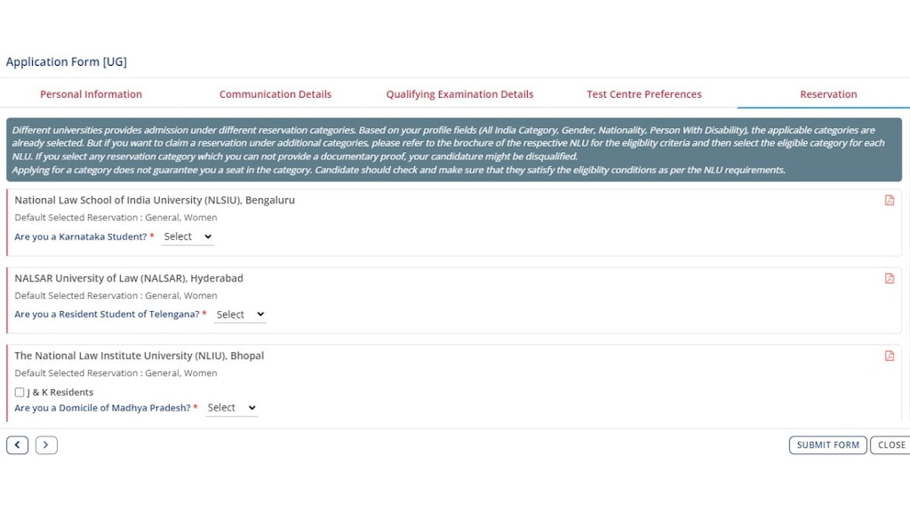 Fill in the entire application form carefully and upload the required documents in the specified format. Once you have completed the application form, click on ‘Submit form’.