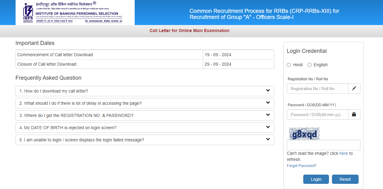 IBPS RRB PO Mains Admit Card 2024 Released at ibps.in; Check how to